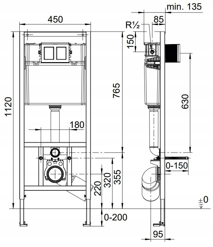 OMNIRES Podtynkowy zestaw WC z miską OTTAWA złoty przycisk OTTAWAETBPGL EAN (GTIN) 5902539835090