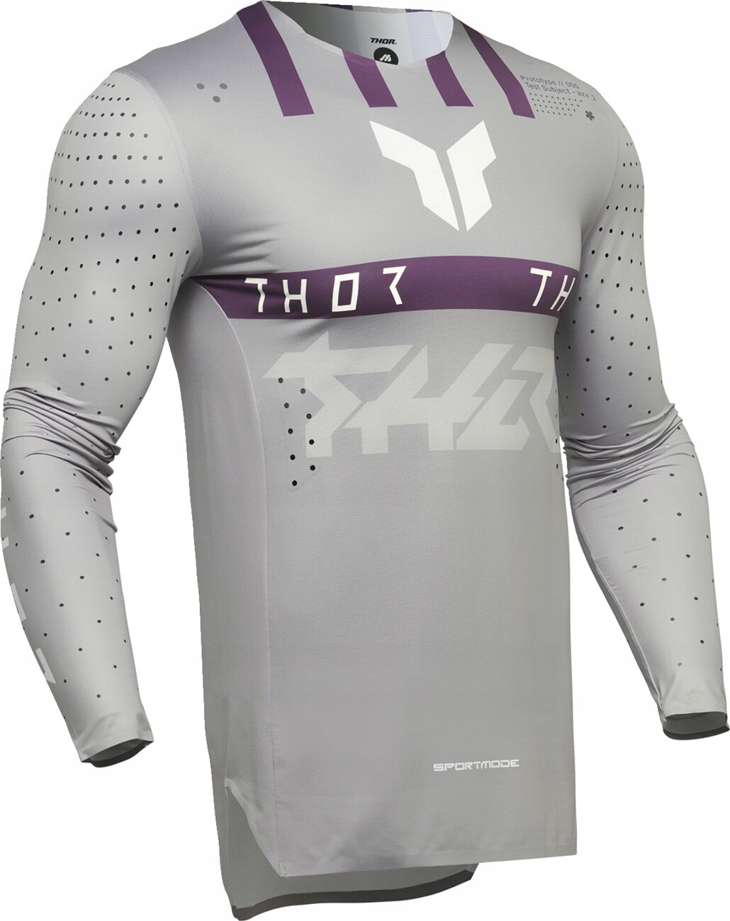 Mikina Na Cross Thor Sportmode Flite Gray/purple Sivá L