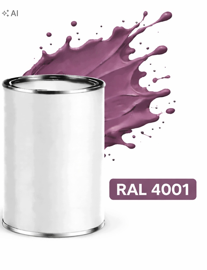 Ral 4001 Alkydový Email Lesklý Barva na kov ocel 1L