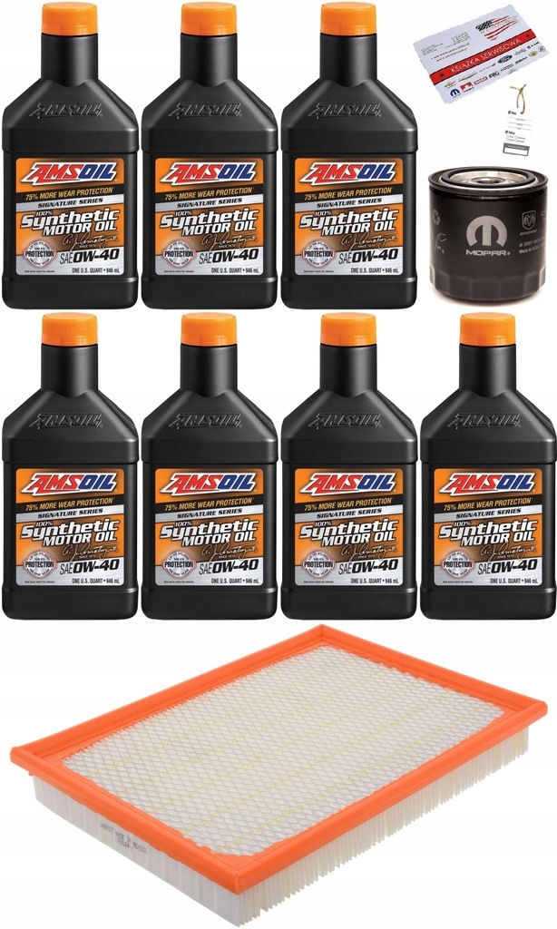 AMSOIL 0W40 + FILTRY JEEP 6,1 SRT 06-07