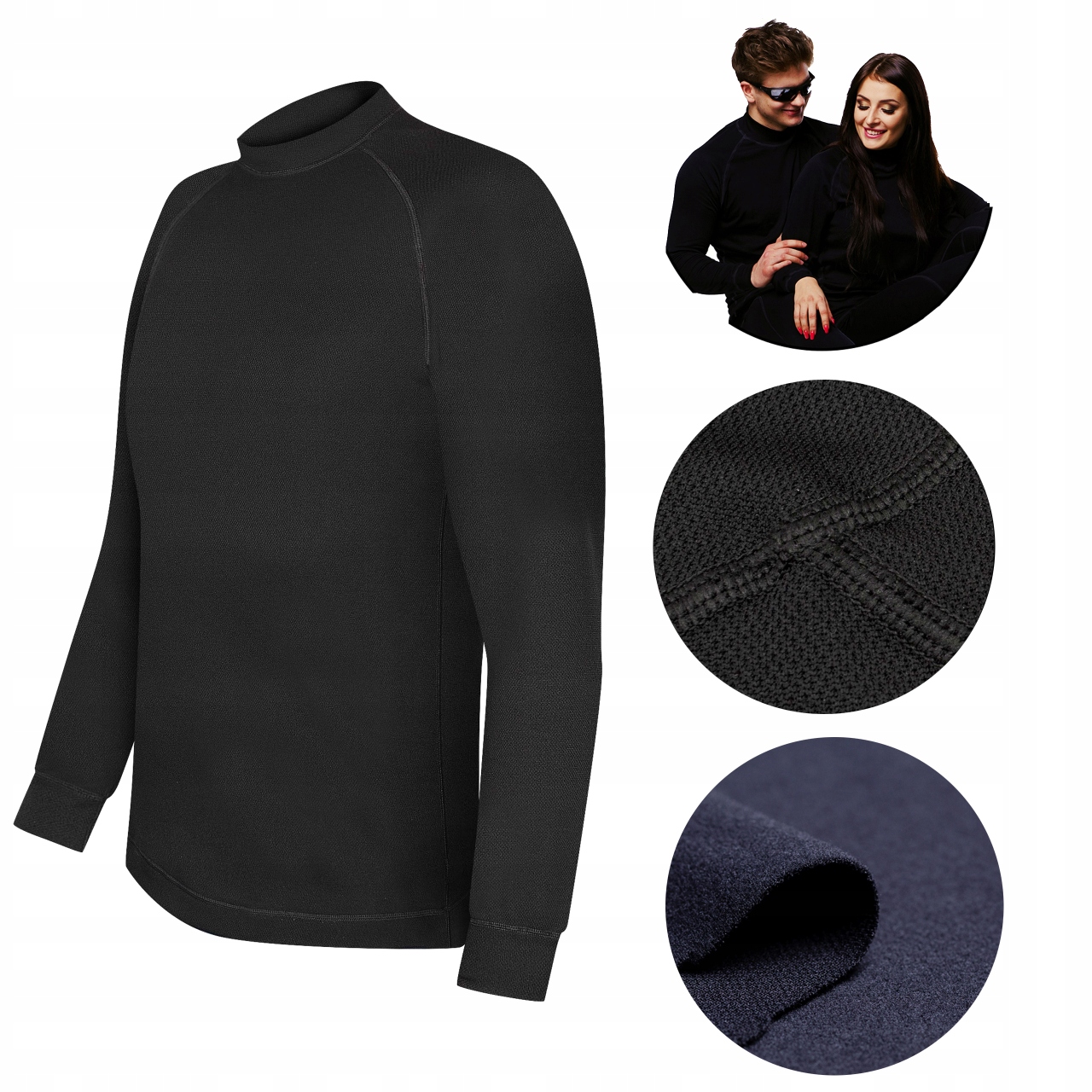 BIELIZNA TERMICZNA MĘSKA M KOSZULKA CIEPŁA Z MESZKIEM ODZIEŻ NA MAGAZYN