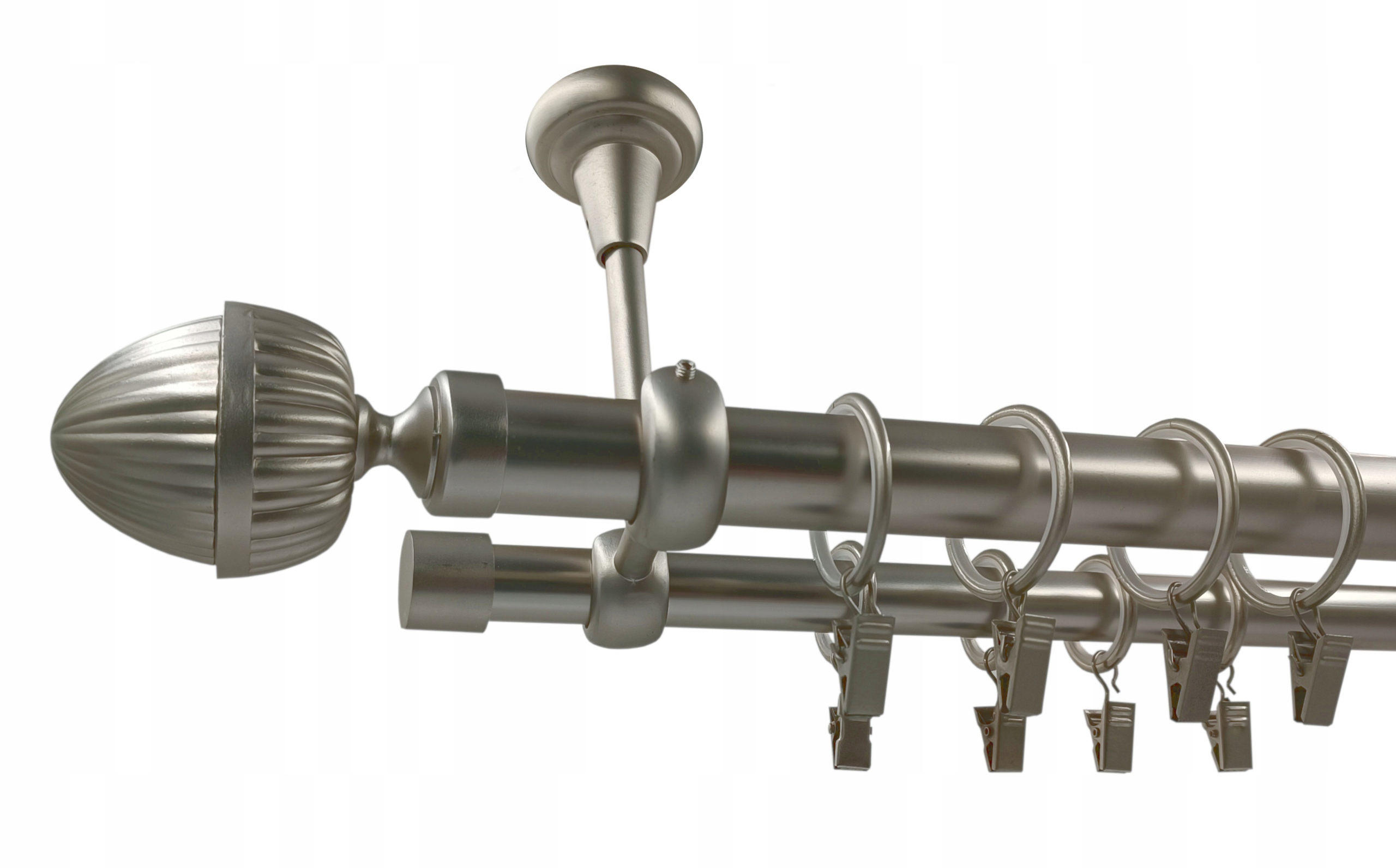 Garnýž 25+19 mm Satén 400 Milano