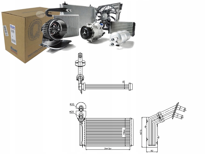 Nissens Ohřívač 7M3819030 95NW18B539DA 7M18190