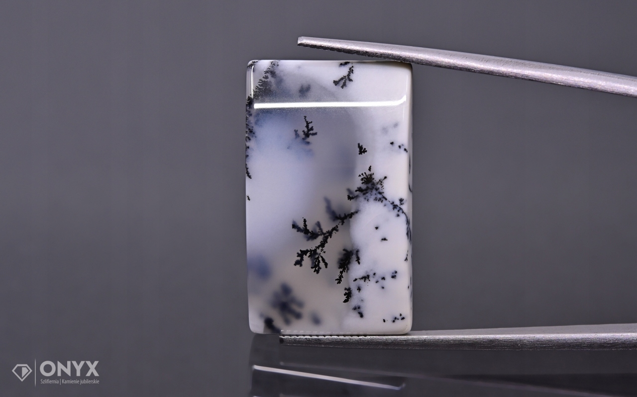 Dendritový achát z Turecka konvexní obdélníková deska