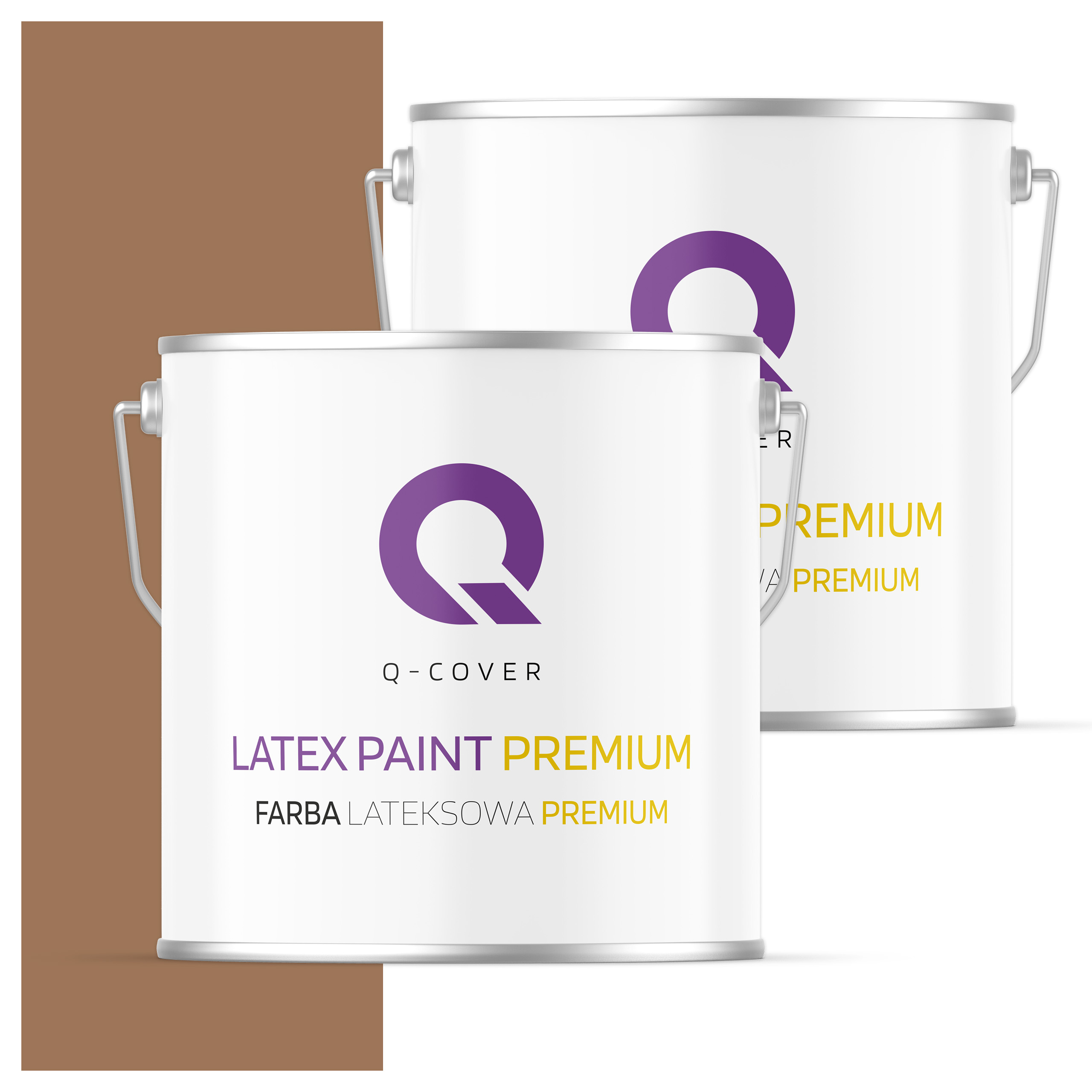 Umývateľná farba na steny stropov 5L Hlboká matná hnedá H5018