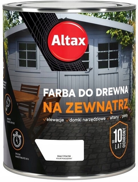 

Altax Farba Do Drewna Biały Połysk 0.75L