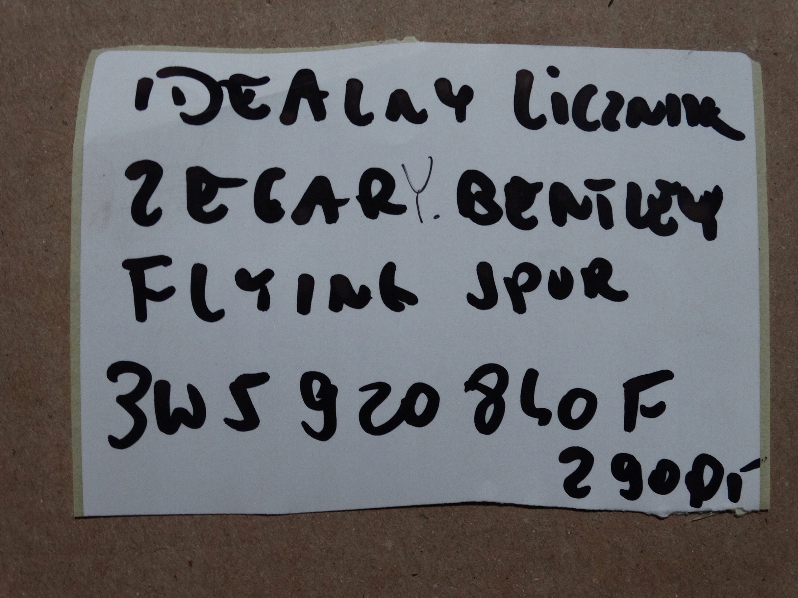 IDEALNY dials dials BENTLEY FLYING SPUR 1 9