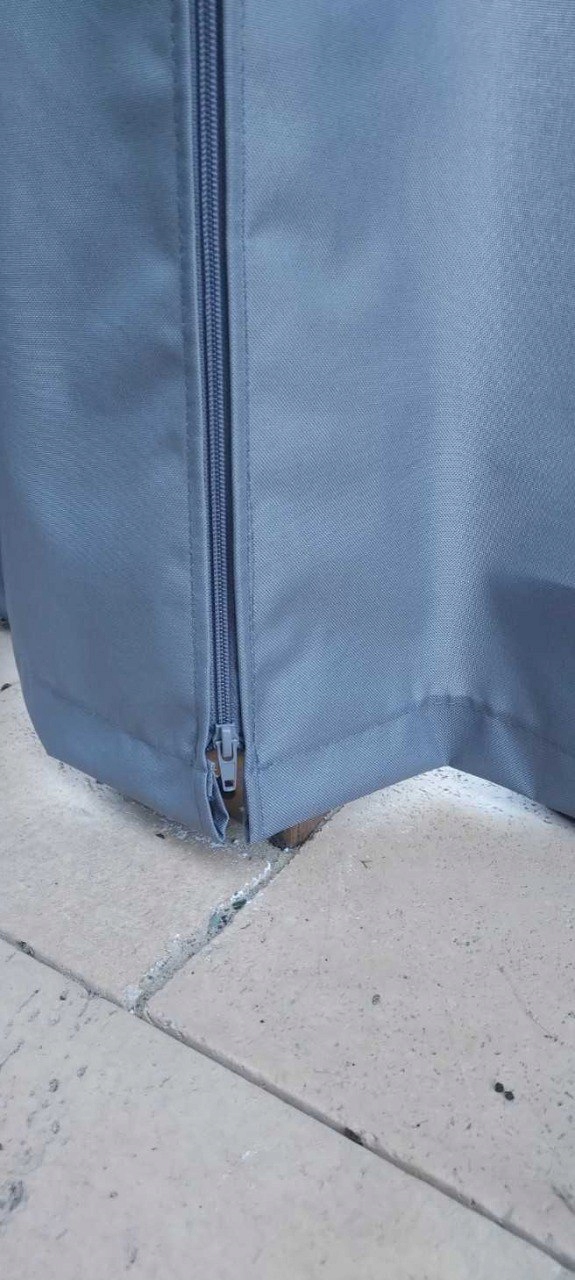 ŁACZENIE zasłon ZAMKIEM BŁYSKAWICZNYM Wysokość 1 m