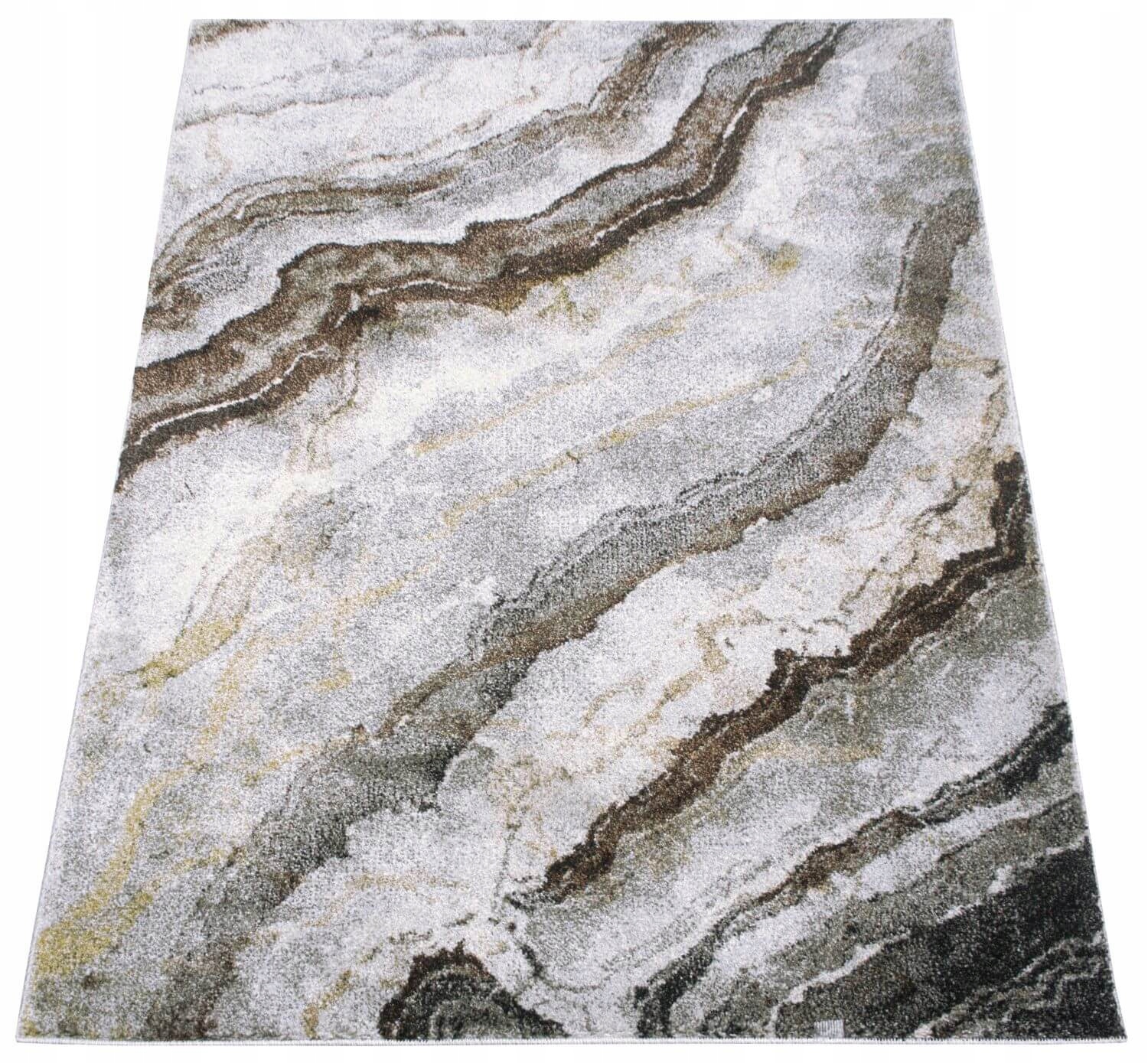 Moderní Koberec Do Obývacího Pokoje Šedý, Měkký, Módní A Odolný Koberec 120X180