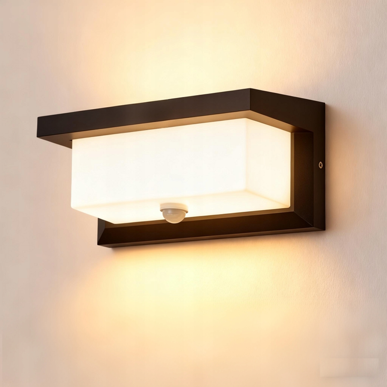 Kinkiet Zewnętrzny Led Nad Drzwi Wejściowe z czujnikiem ruchu 18W