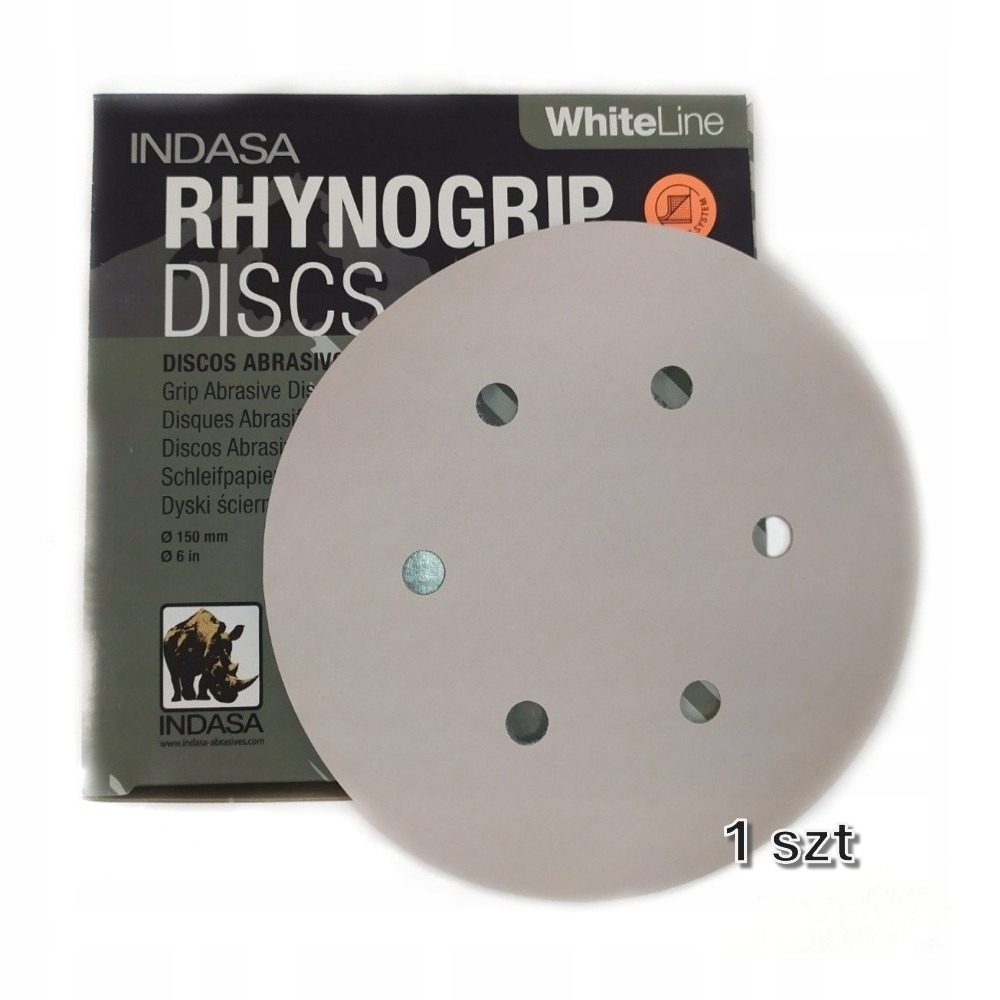 Indasa Krążki ścierne White Line 150 mm 6H 1szt!! P80