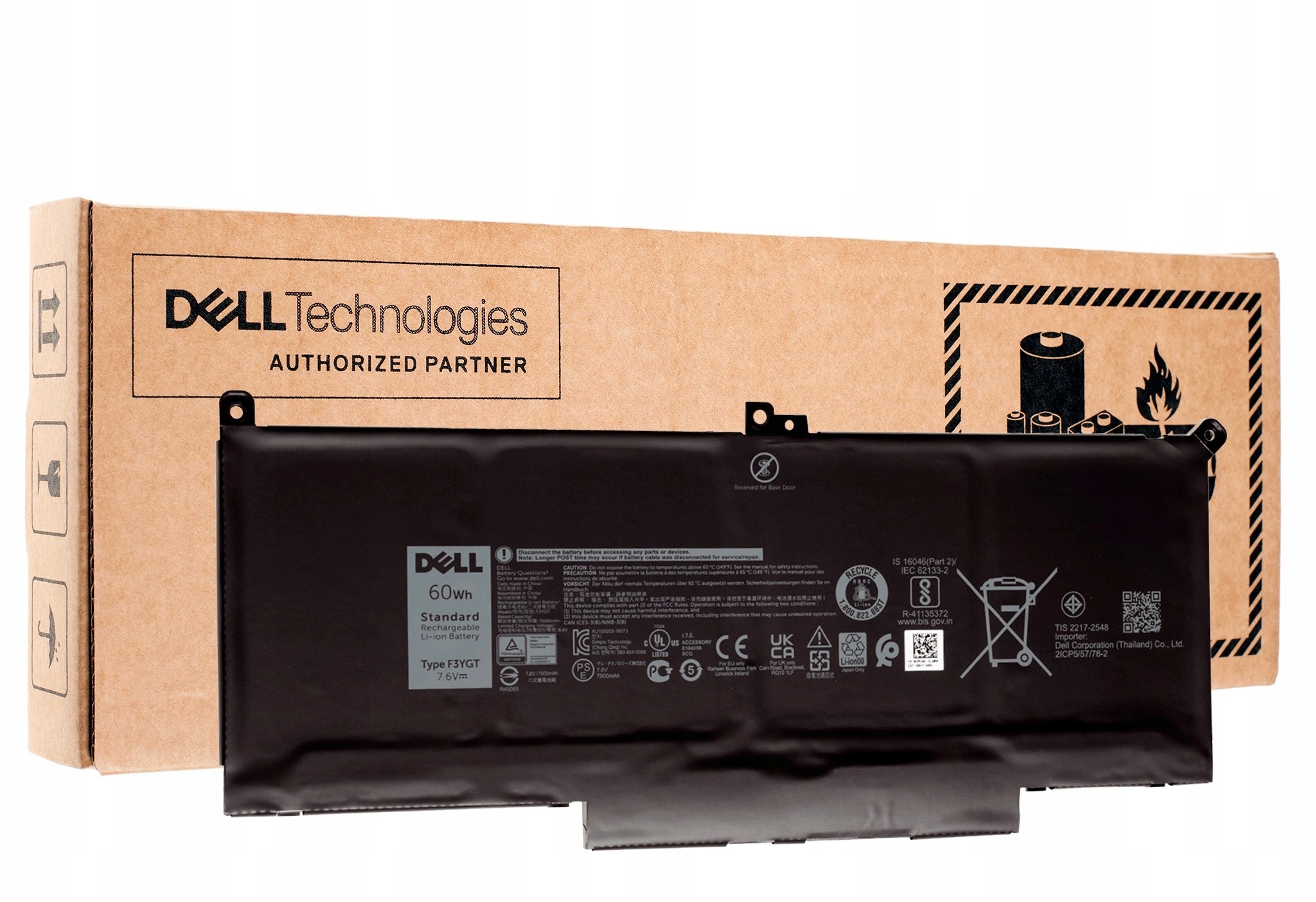 Originál Batéria F3YGT pre Dell Latitude E7280 E7480 E7390 E7490