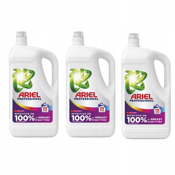Ariel Professional Pgp płyn do prania kolorów 3x4,955l 3x111 prań zapas