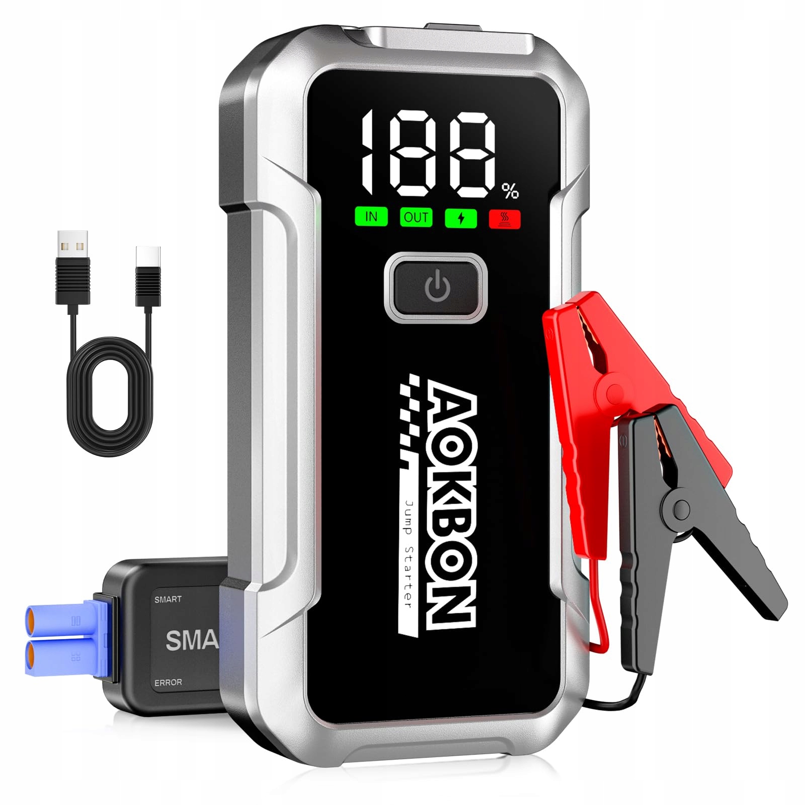 Powerbank štartovacia do auta 8L benzín 6L Diesel Led LCD ochrana 12V