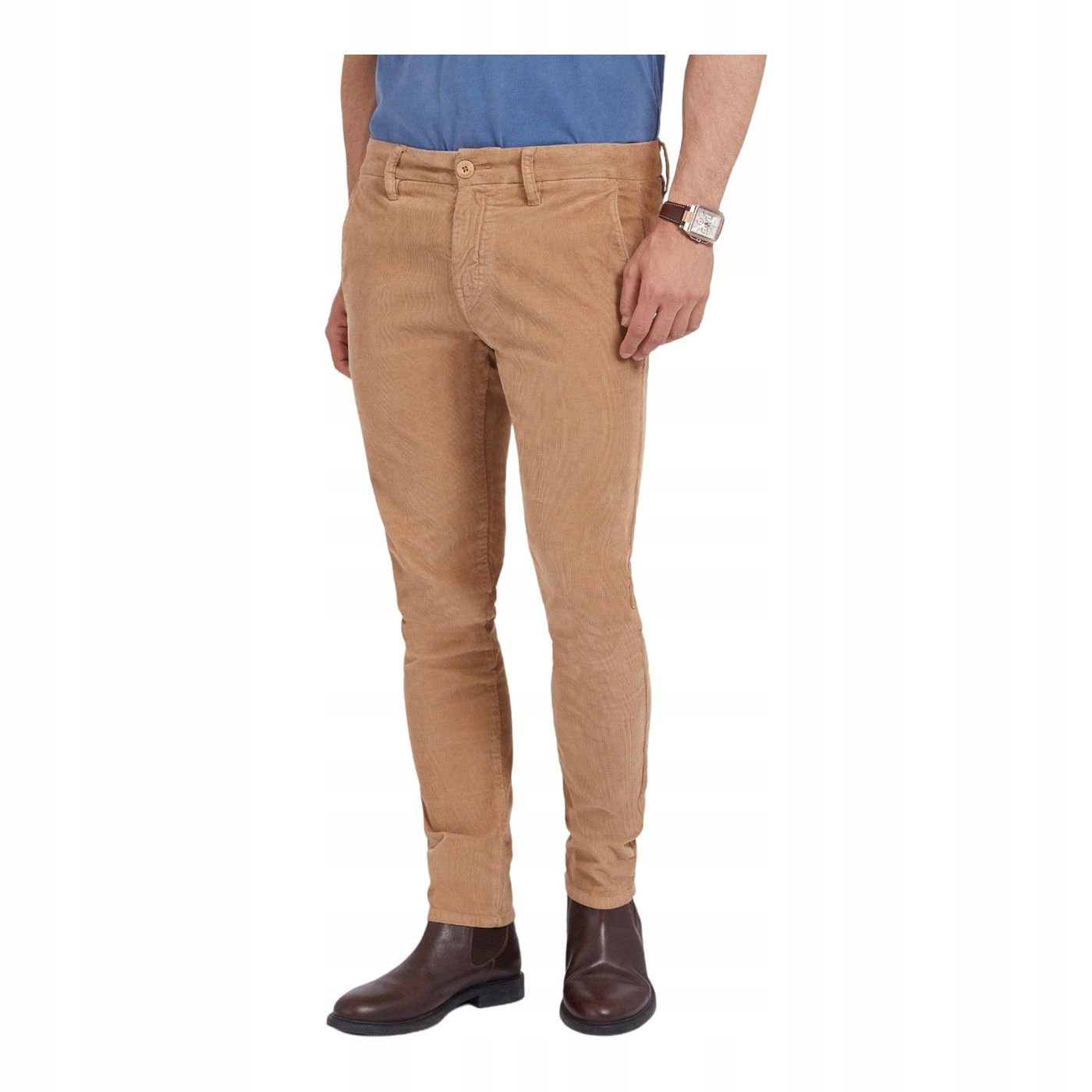 Guess Casual Pánské Manšestrové Kalhoty V Hnědé Barvě 40/32 G_a