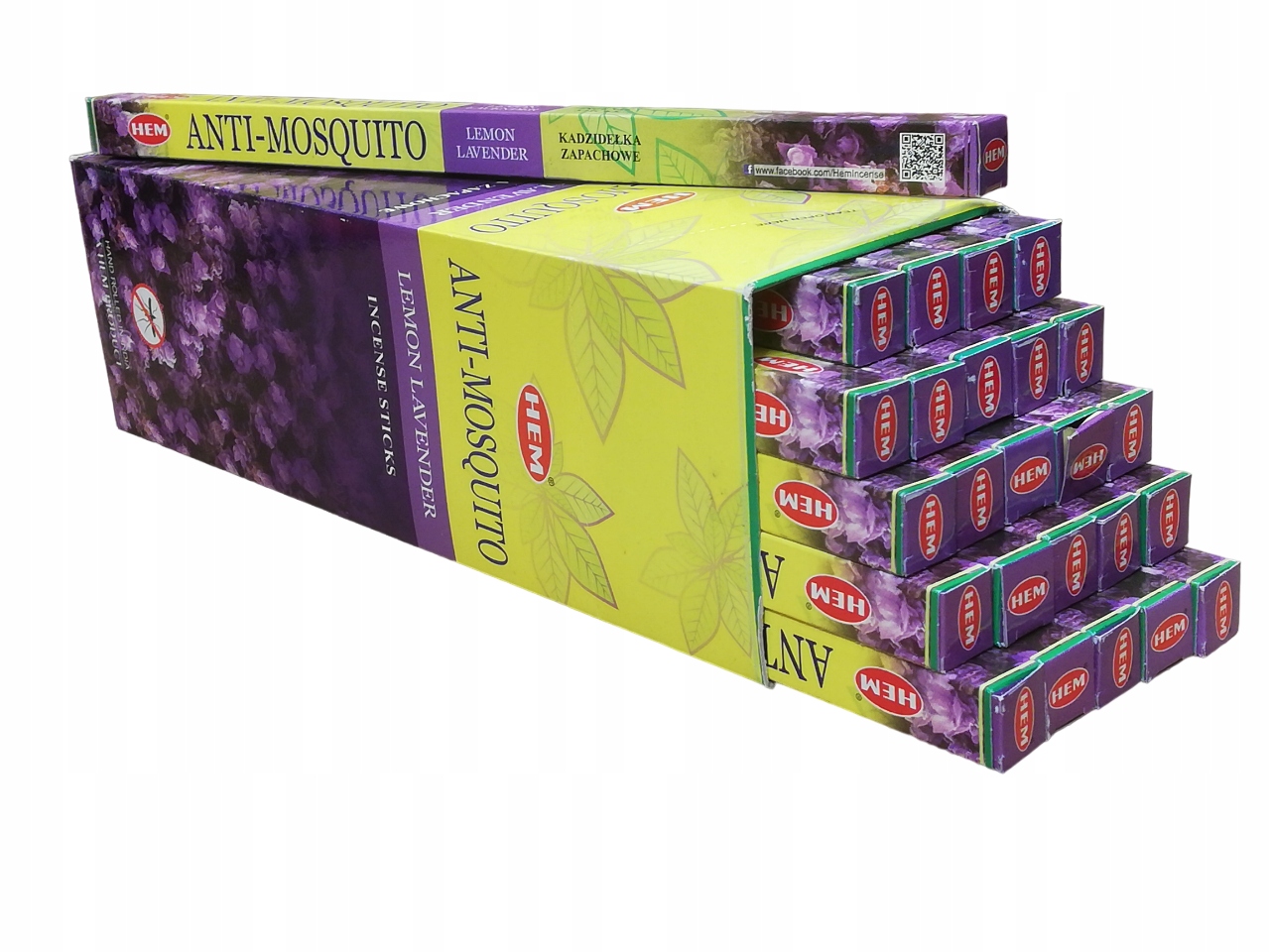 KADZIDEŁKA ZAPACHOWE ANTIMOSQUITO LEMON LAVENDER HEM 200 szt. na komary