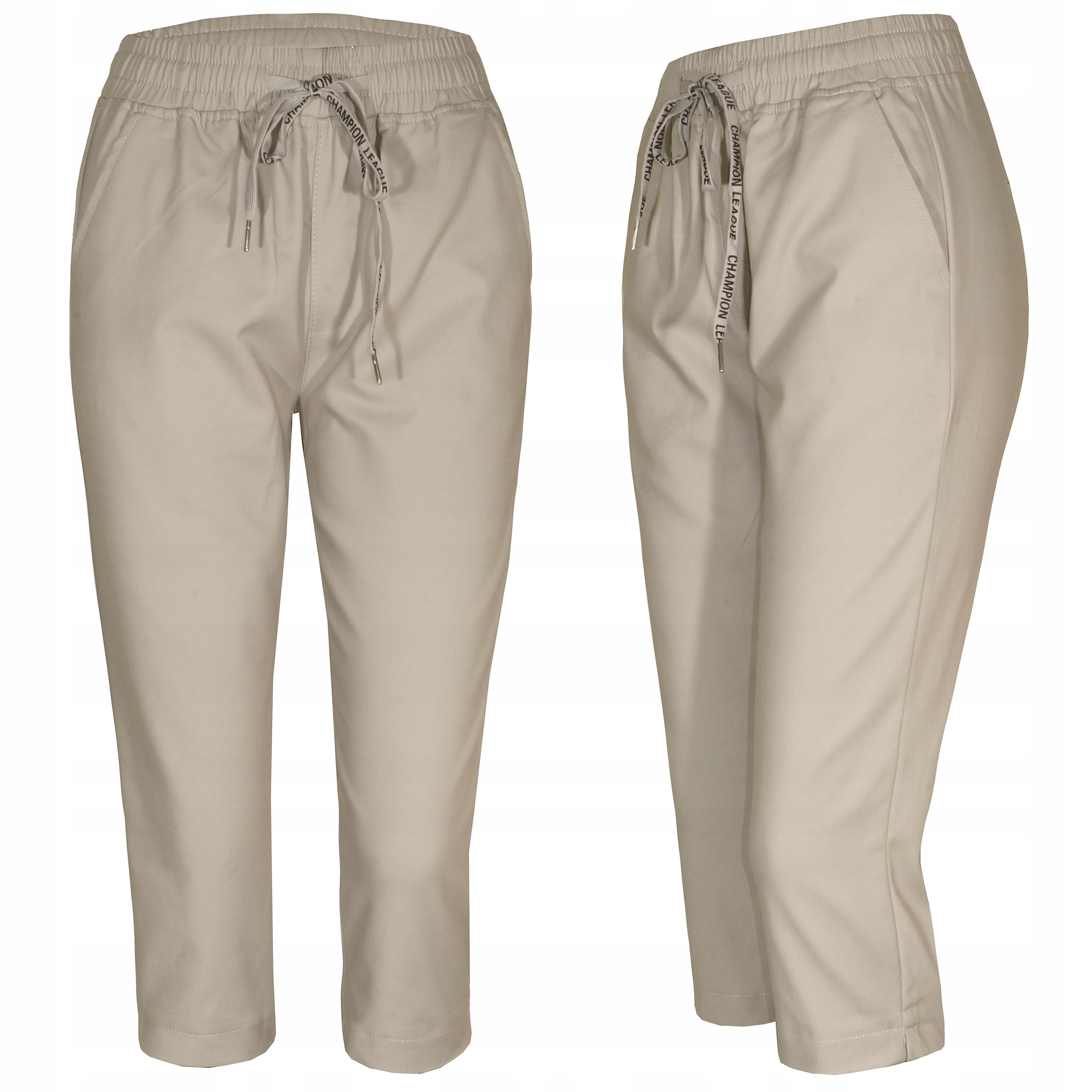 Spodnie 3/4 Rybaczki Na Gumce Push-up 44/46