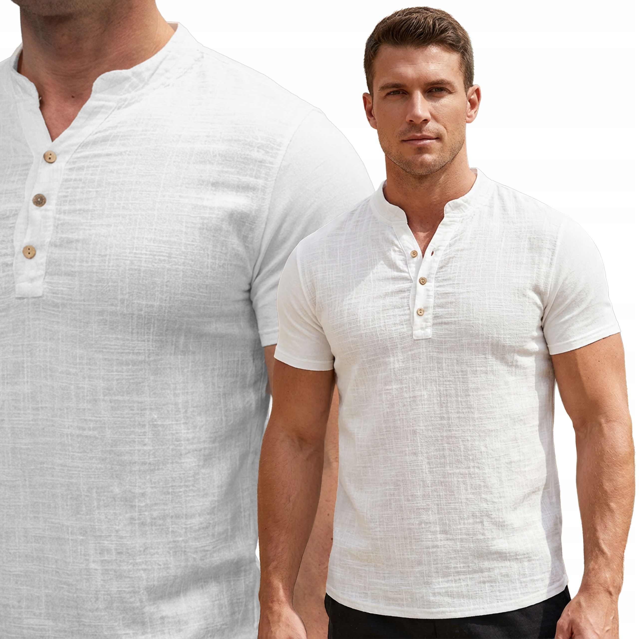 Pánská bavlněná košile Casual Prodyšná Fr Paris