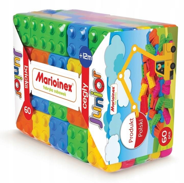 

Klocki Budowlane Cegły Junior Marioinex 60 el.