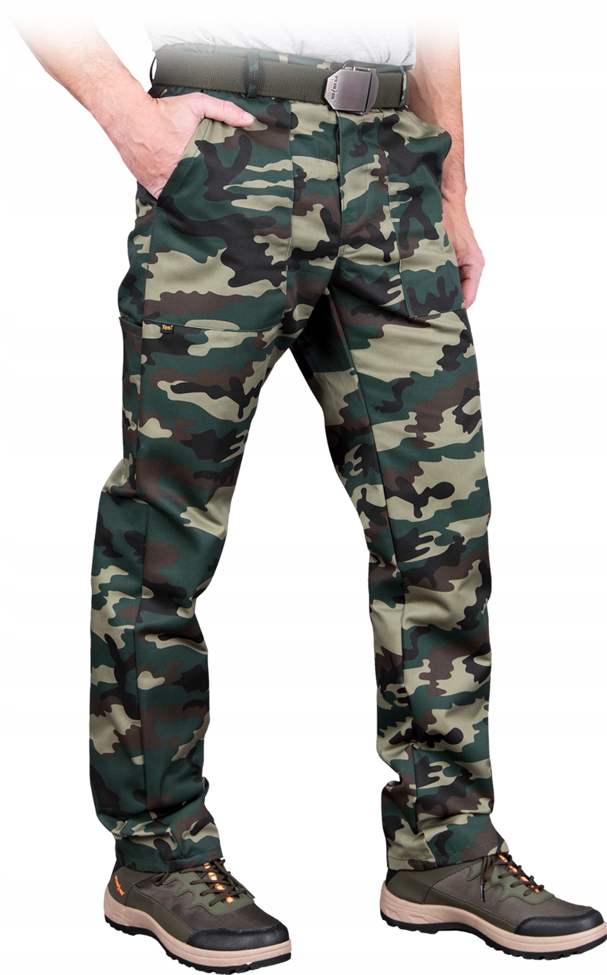 Spodnie robocze do pasa - kieszenie boczne, podłużna kieszeń na nogawce R60