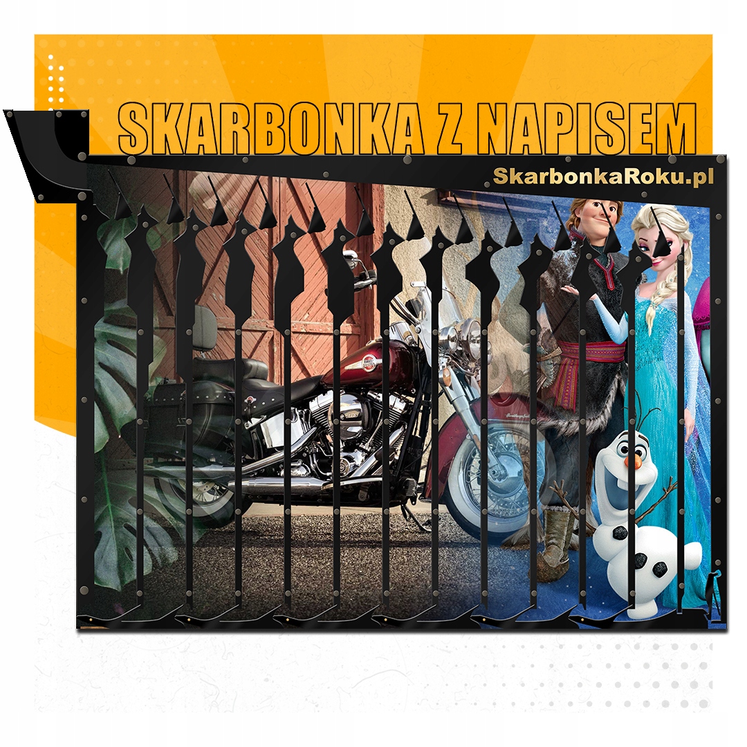 

Skarbonka Ścienna z własnym zdjęciem i napisem