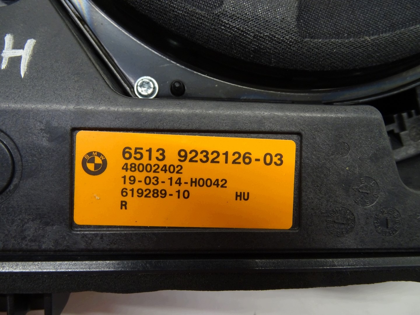 lautsprecher tieftöner SUBWOOFER rechts BMW 1 9232126