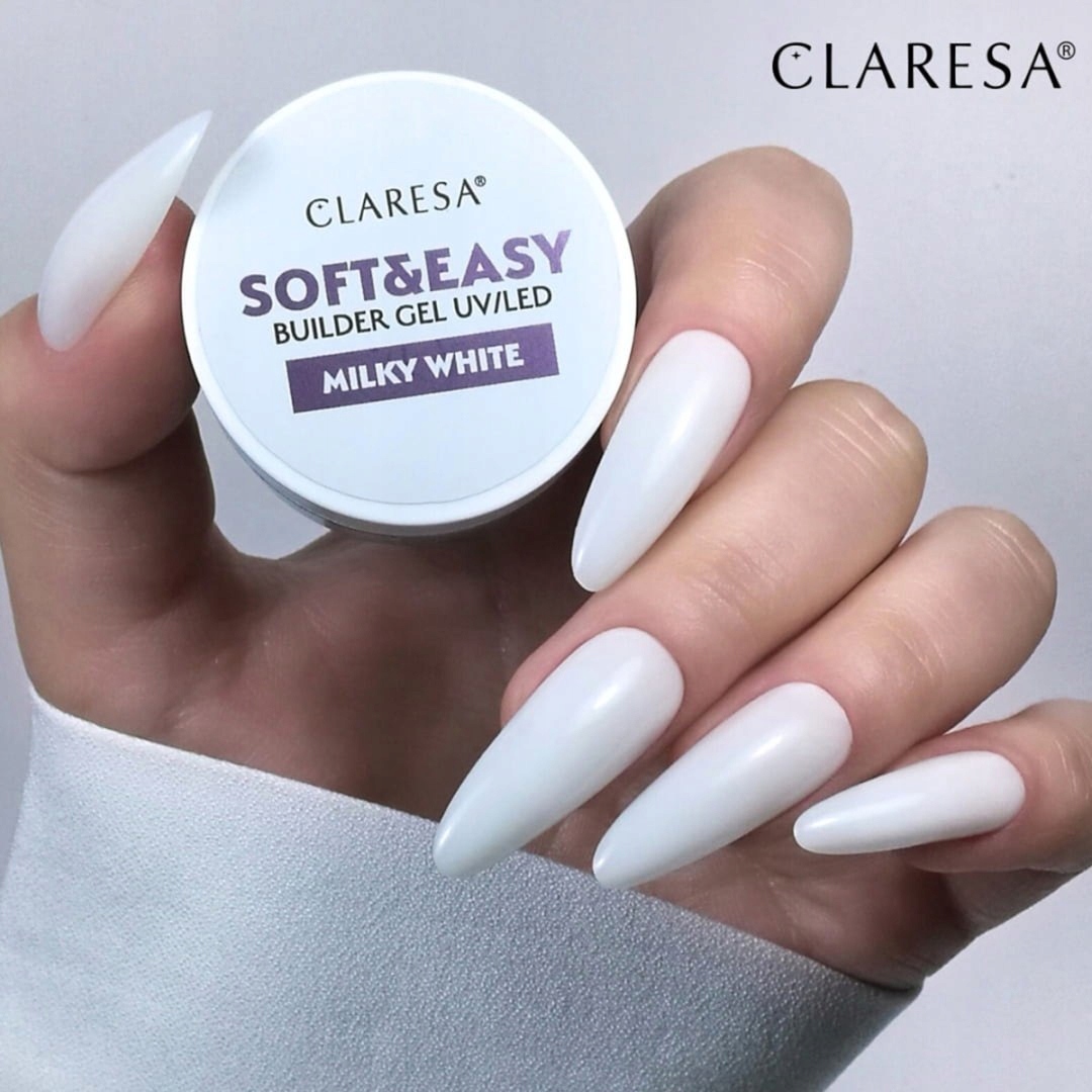 Claresa żel budujący Soft&Easy gel milk white 12g Pojemność 12 ml