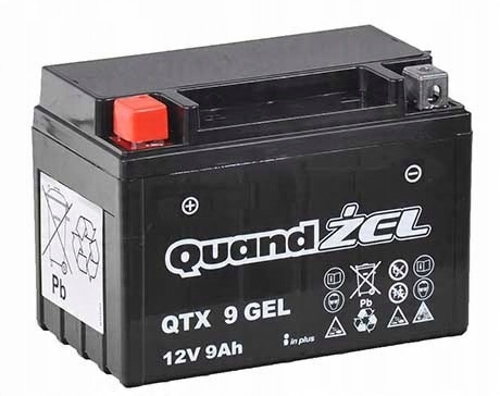 

Akumulator Quand QTX9 YTX9 9Ah 150A Żel