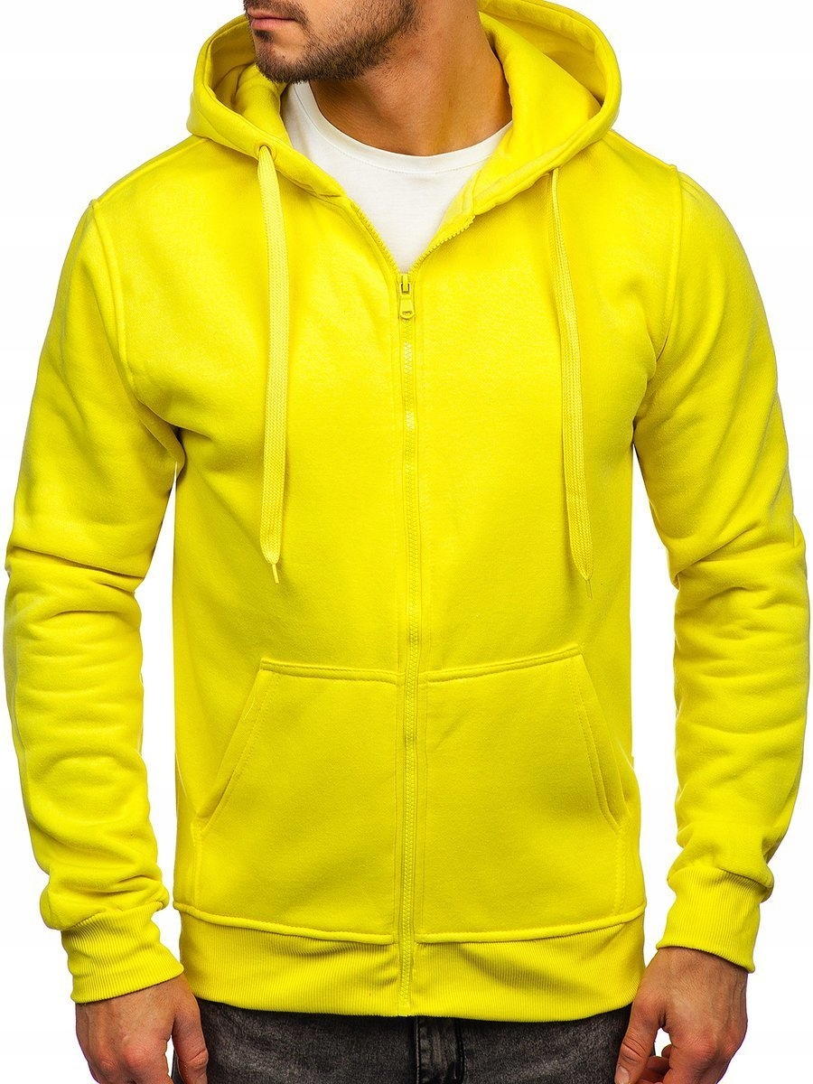 

Bluza Męska Z Kapturem Jasnożółta 2008 Denley_xl