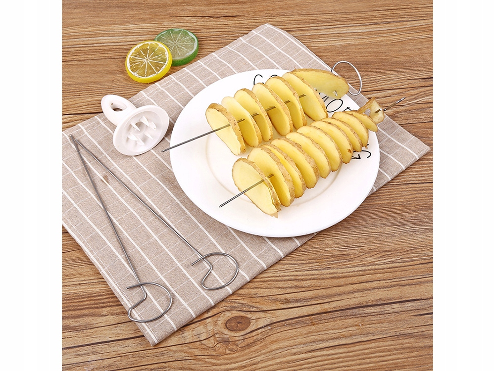 MASZYNKA DO ZIEMNIAKÓW CHIPSÓW ZAKRĘCONA FRYTKA Przeznaczenie do ziemniaków