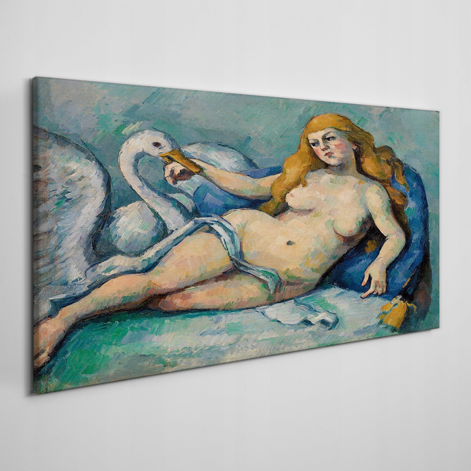 

Obraz na płótnie Leda i swan Paul Cézanne 120x60