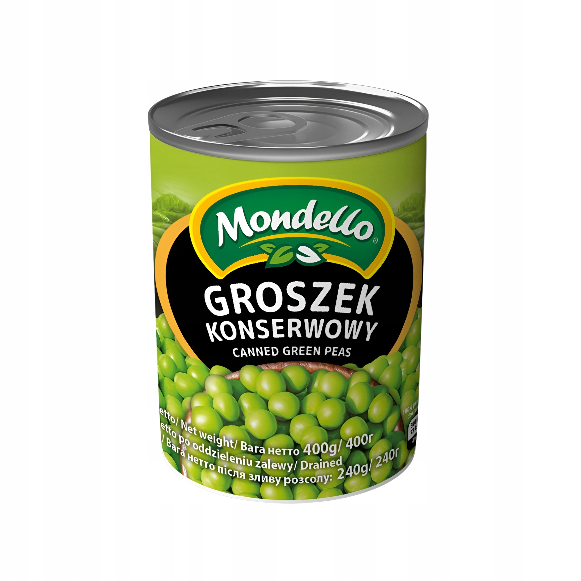 Levně Konzervovaný hrášek Mondello 400 g