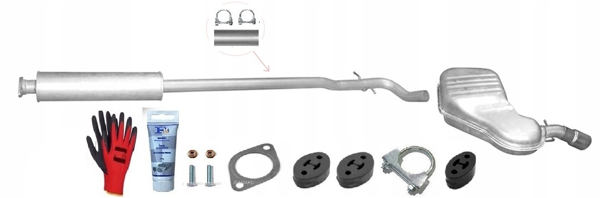 Volvo V70 2.0 2.3 2.4 2.4D 2.5 (00-05) Sedan Estate Tlumič sada bonus