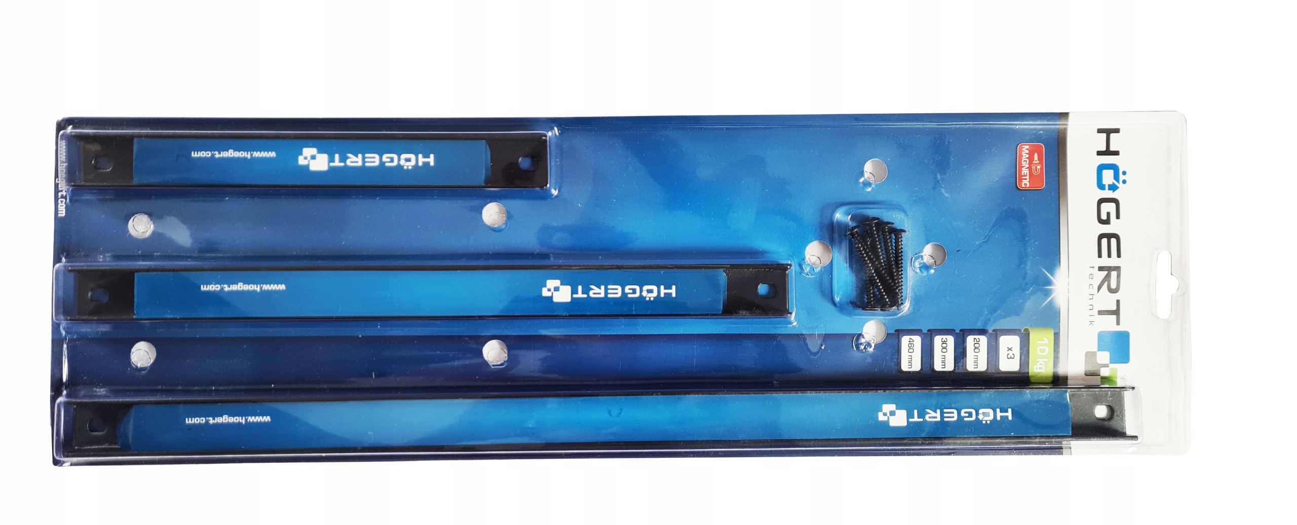 LISTWA MAGNETYCZNA UCHWYT NA NARZĘDZIA MAGNES 3szt Marka Hoegert Technik