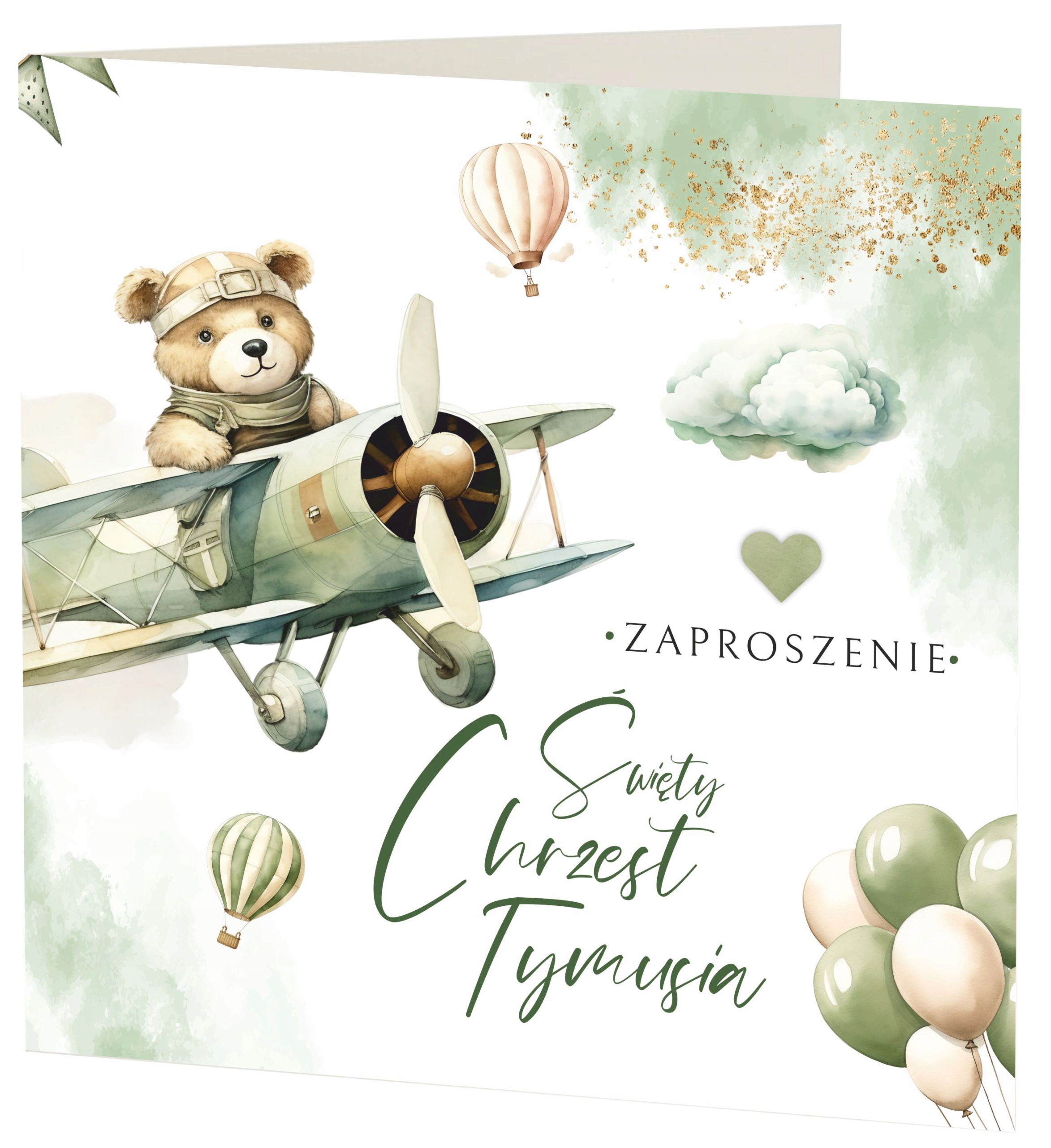 ZAPROSZENIE NA CHRZEST ŚWIĘTY + KOPERTA + IMIĘ DZIECKA + EKSPRES + JAKOŚĆ Marka bez marki