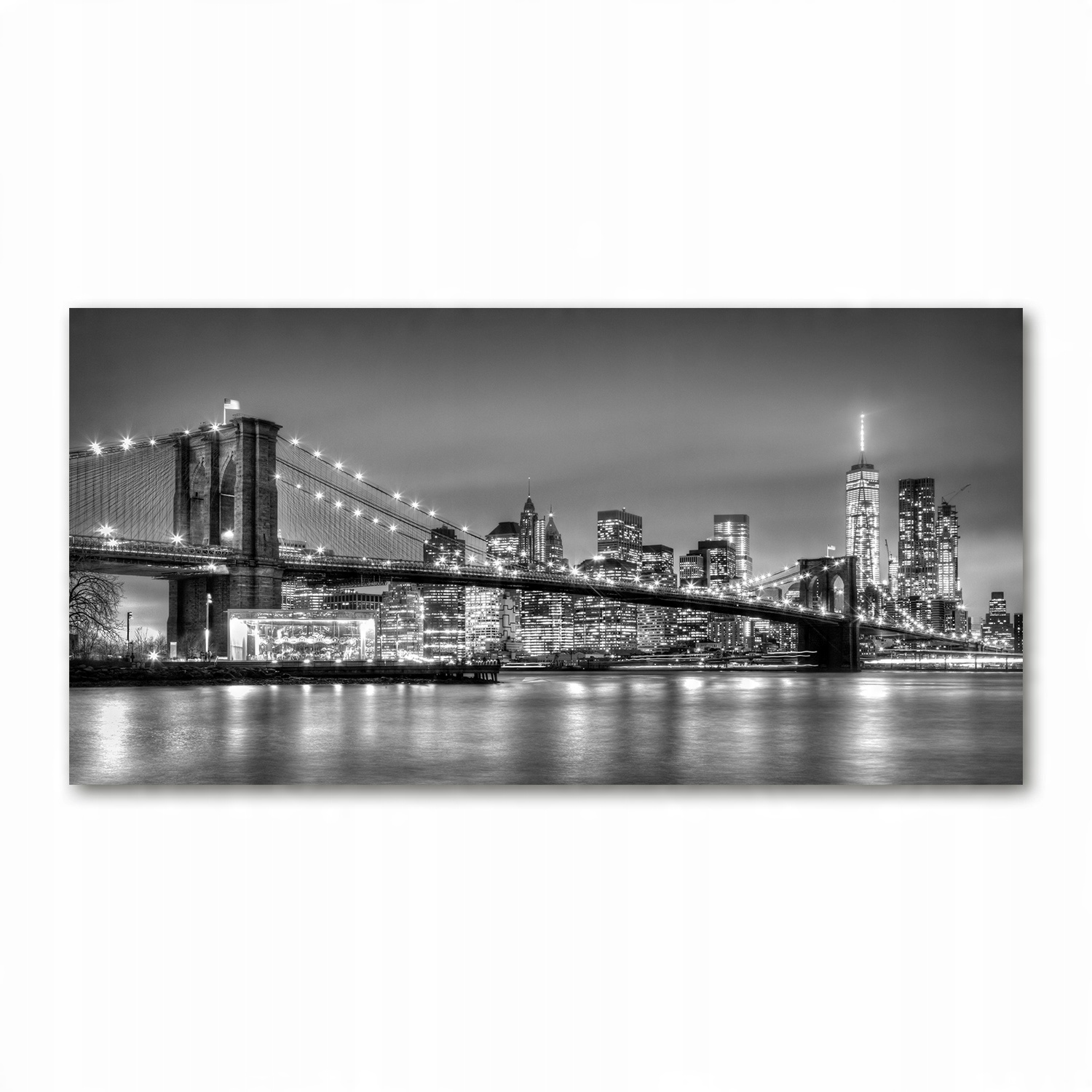 

Foto obraz duży akrylowy Most Brookliński 140x70cm