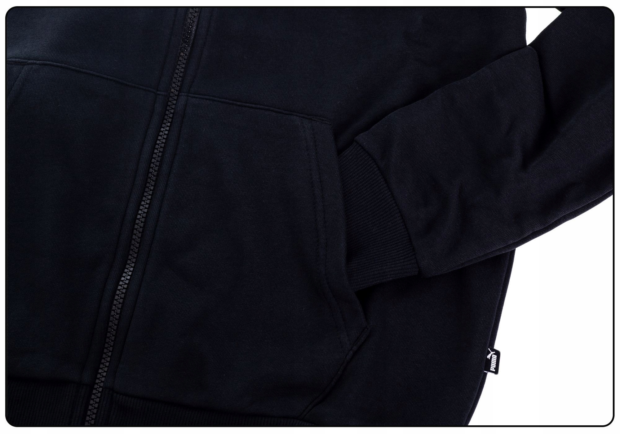 PUMA BLUZA MĘSKA OCIEPLANA ROZPINANA ESS TRACK JACKET BLACK r.XL Rozmiar XL