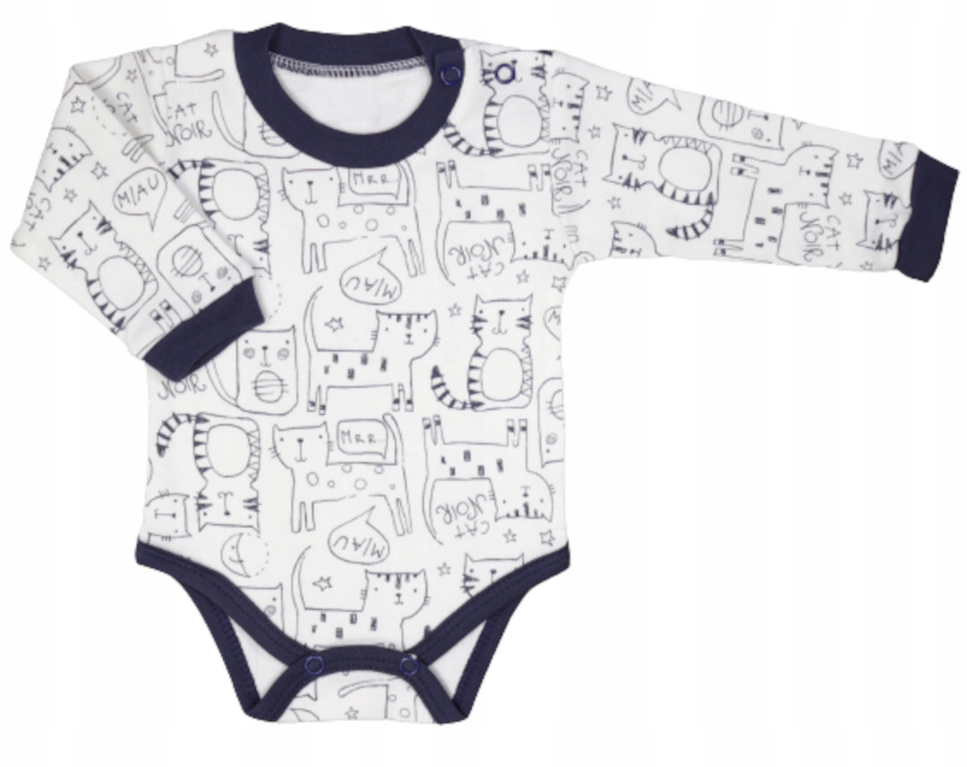 

Body niemowlęce bawełniane długi rękaw 56 polskie