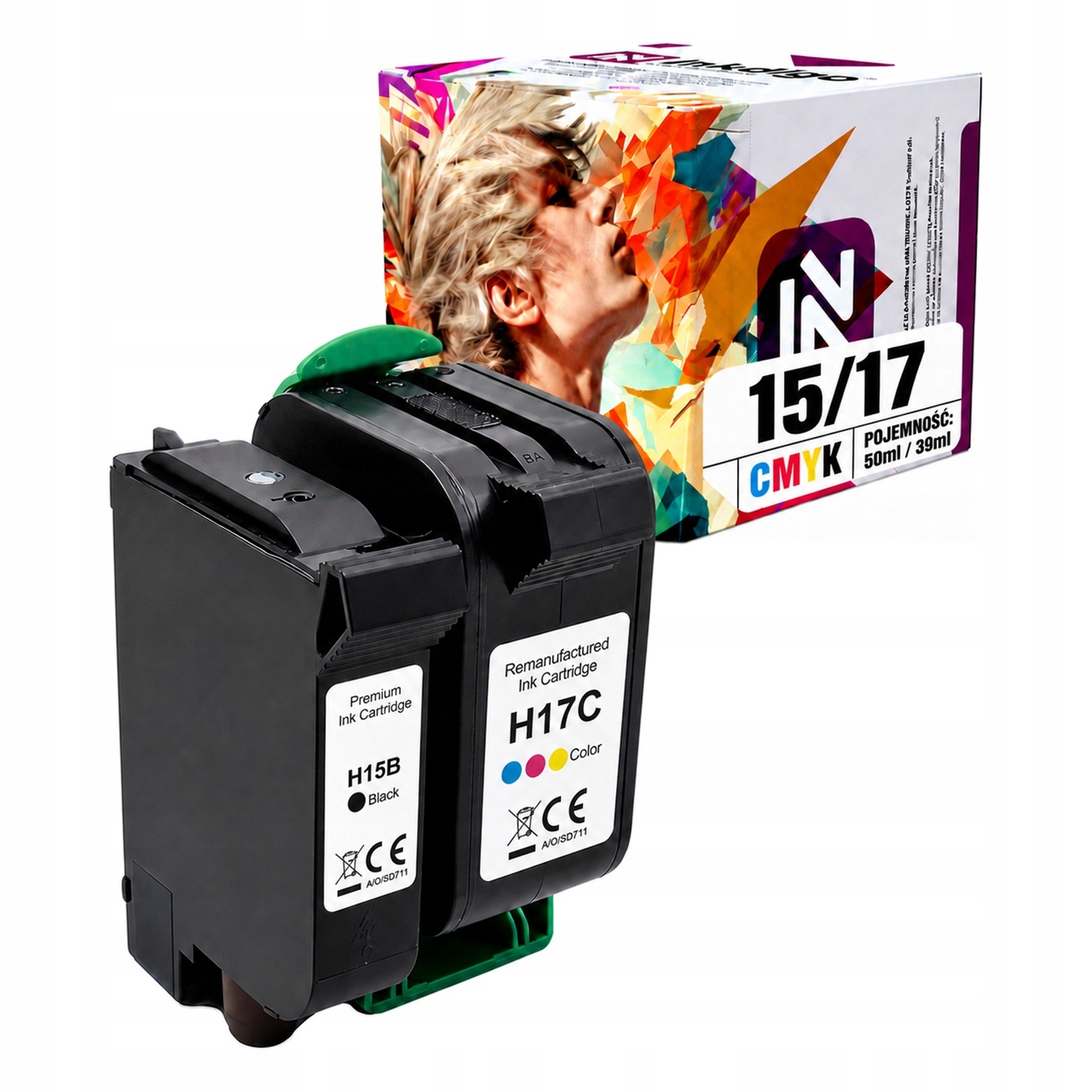 Inkousty Hp 15 17 pro DeskJet 840C 841C 845C Sada inkoustů do tiskárny