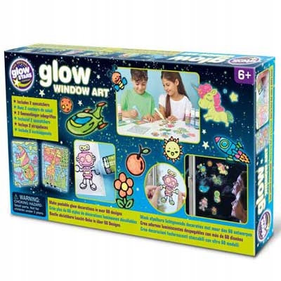 

Farby świecącą w ciemności Witrażowe Art set Glow
