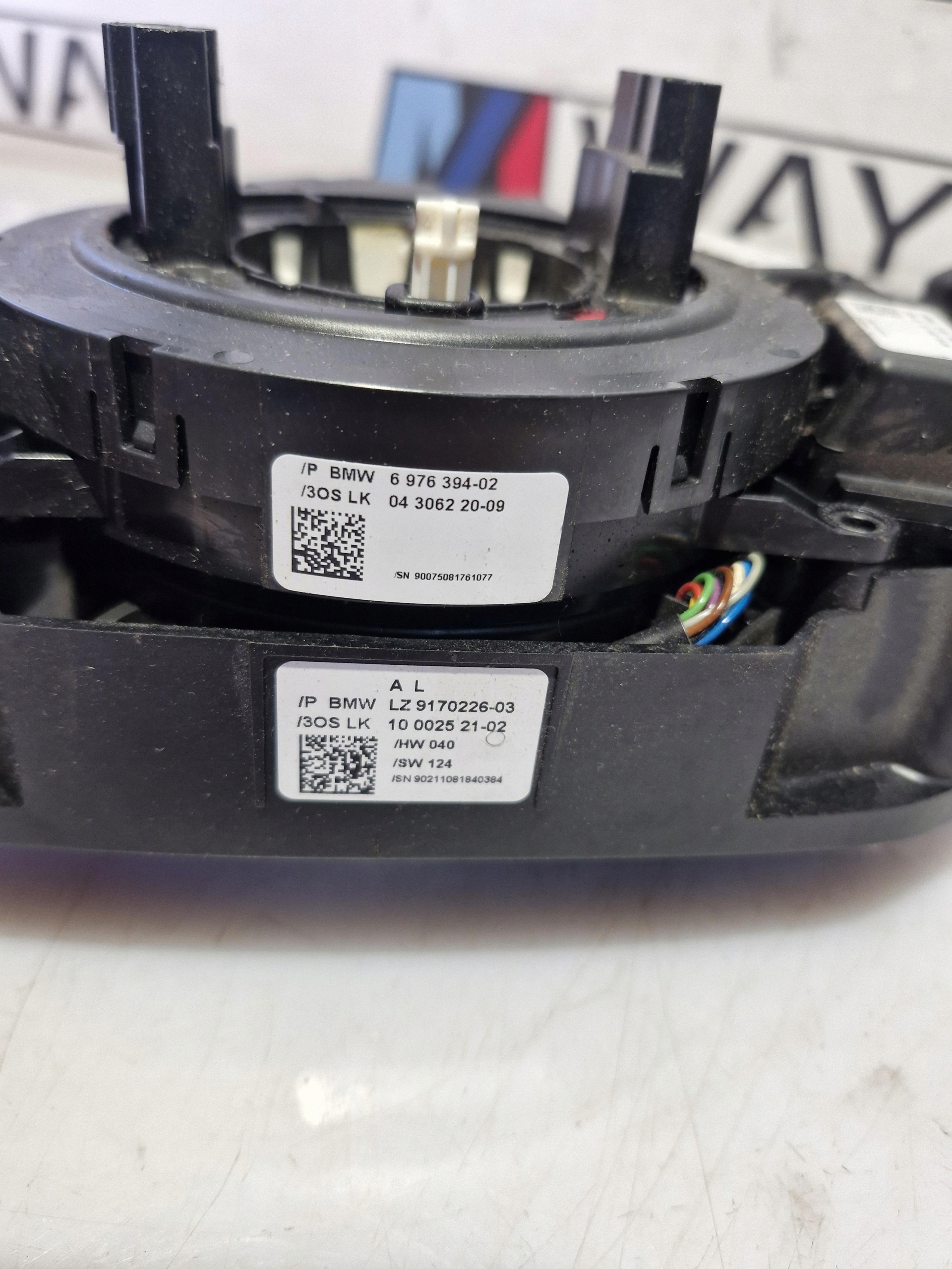 6976394 9170211 BMW E61 MANETKA steering wheel levers and controls ring