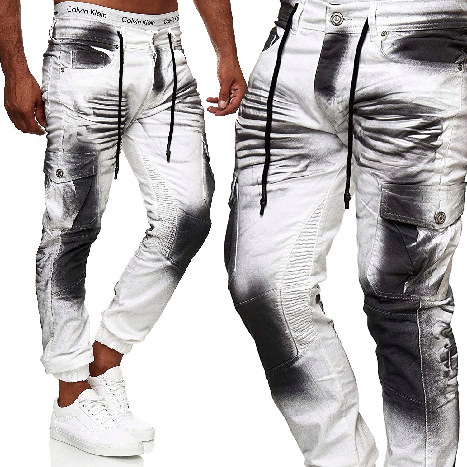 Pánské kalhoty Joggery Džíny Kapsáče Slimfit