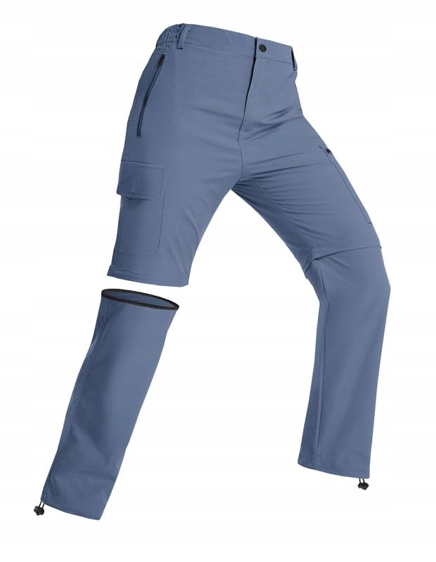 Spodnie Trekkingowe Damskie Outdoor Sportowe Odpinana Nogawka Niebieskie L