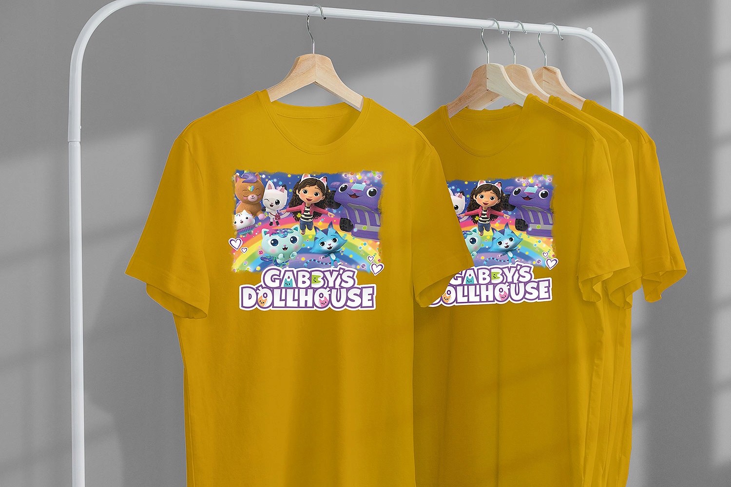 T-SHIRT KOSZULKA DLA DZIECKA KOCI DOMEK GABI 128 SUPER JAKOŚĆ Rozmiar S