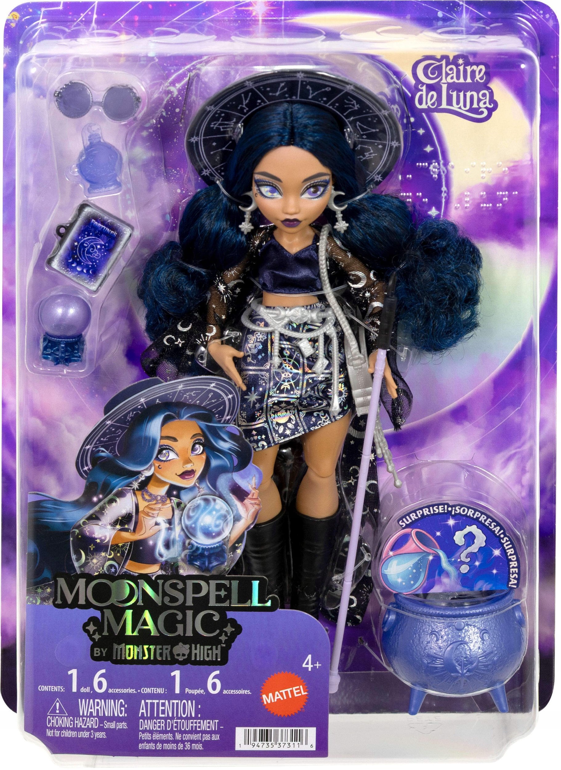 Lalka Monster High Moonspell Magic Claire de Luna Czarownica Przepowiedni