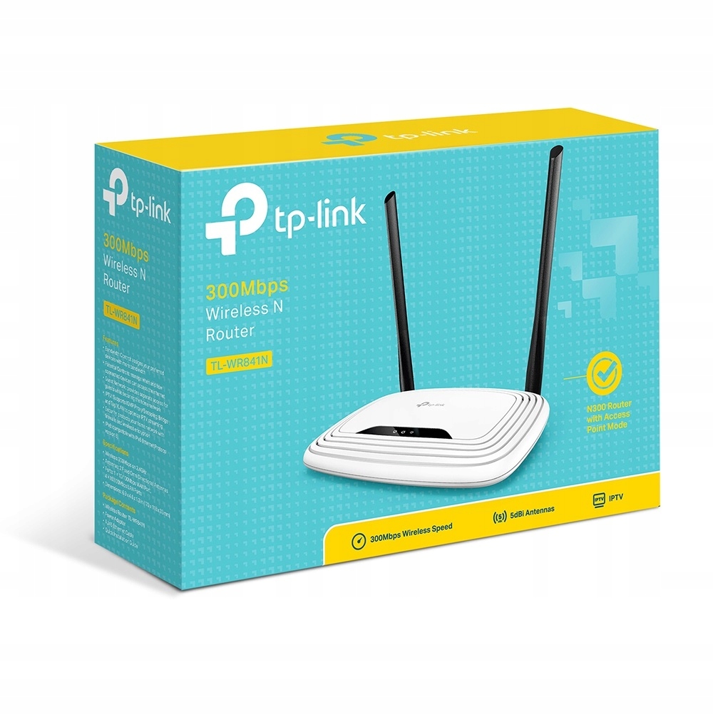 Bezprzewodowy Router TP-Link TL-WR841N Wi-Fi 300Mb/s do domu lub biura Model TL-WR841N