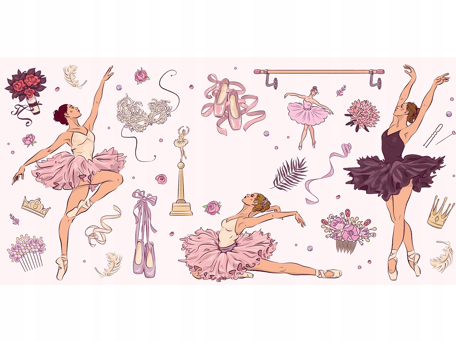 

mata ochronna na biurko dla dziewczyny balet 120