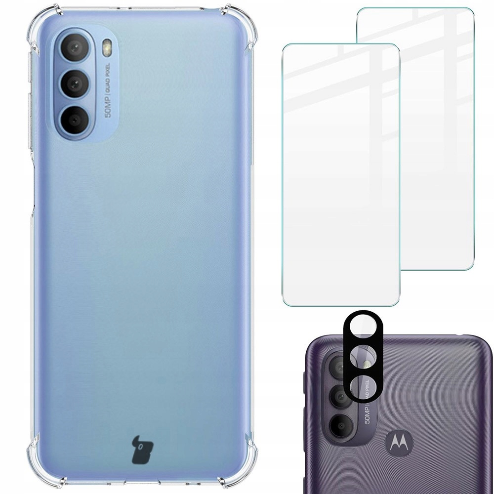 

Etui 2x szkło obiektyw Bizon do Moto G31 G41