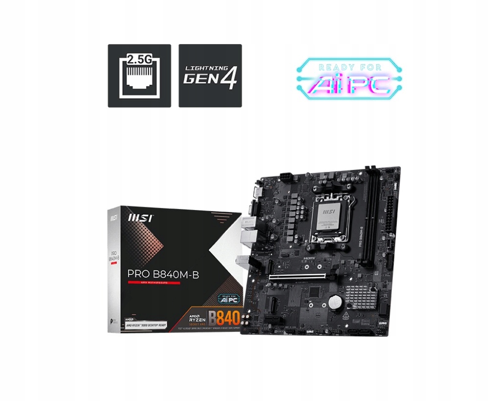 Msi Pro B840M-B/AM5/mATX