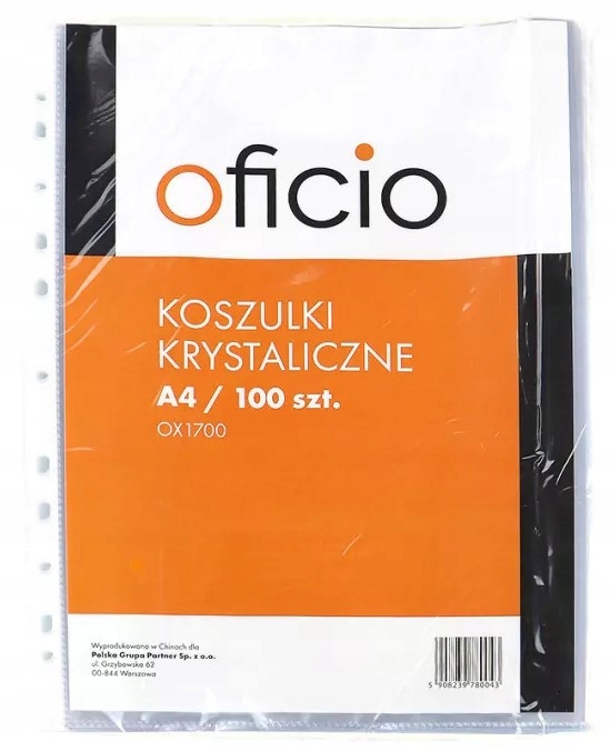 

Koszulka obwoluta Krystaliczna A4 100 sztuk 50mic